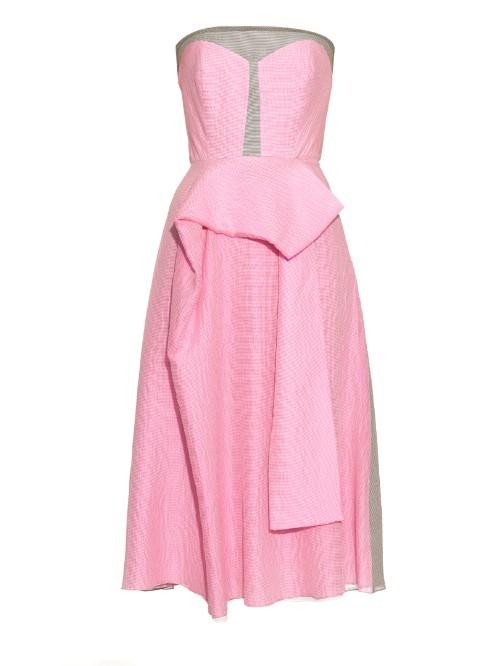 Roksanda Orbeli Strapless Striped Dress