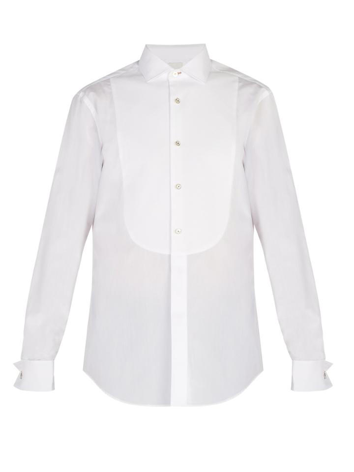 Paul Smith Double-cuff Cotton Poplin Shirt