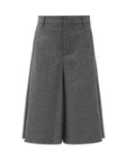 Matchesfashion.com Ami - Wide-leg Wool Culottes - Womens - Grey