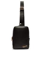 Matchesfashion.com Versace - Logo Plaque Leather Cross Body Bag - Mens - Black