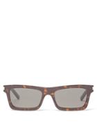 Saint Laurent - Betty Square Tortoiseshell-acetate Sunglasses - Womens - Brown Multi