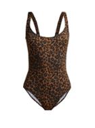 Matchesfashion.com Fisch - Donna Leopard Print Swimsuit - Womens - Leopard