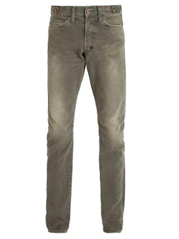 Matchesfashion.com Prps Japan - Demon Straight Leg Jeans - Mens - Grey