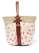 Matchesfashion.com Chlo - Panier Medium Raffia Basket Bag - Womens - White Multi