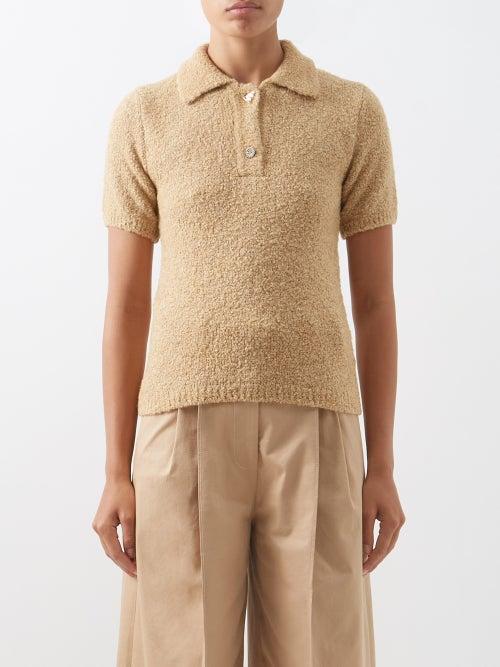 Rejina Pyo - Bobbi Boucl Polo Shirt - Womens - Beige