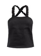 Matchesfashion.com Belize - Claire Cross-back Linen Top - Womens - Black