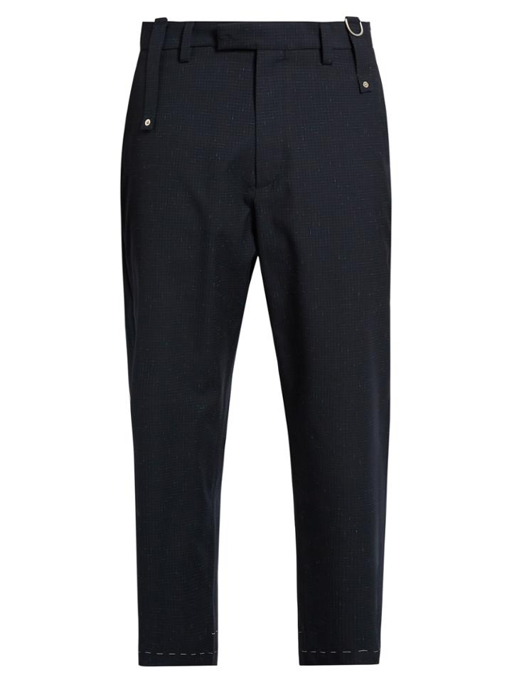Oamc Drift Wool-blend Cropped Trousers