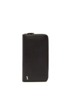 Matchesfashion.com Tod's - Grained Leather Travel Wallet - Mens - Black