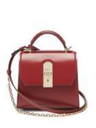 Matchesfashion.com Salvatore Ferragamo - Boxyz Small Leather Box Bag - Womens - Dark Red