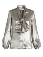 Racil Delirious Neck-tie Lam Blouse