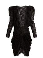 Matchesfashion.com Isabel Marant - Margaret Fil Coup Chiffon Dress - Womens - Black