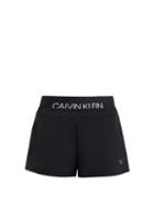 Matchesfashion.com Calvin Klein Performance - Jacquard Logo Double Layer Running Shorts - Womens - Black
