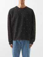 Valentino - Rockstud Cotton-blend Sweatshirt - Mens - Black