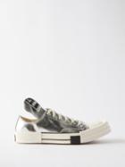 Rick Owens - Tubodrk Metallic-effect Trainers - Mens - Grey