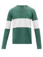 Iffley Road - Hove Striped Technical-jersey Long-sleeve T-shirt - Mens - Green