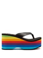Es X Rd Paradise Leather Platform Flip-flops