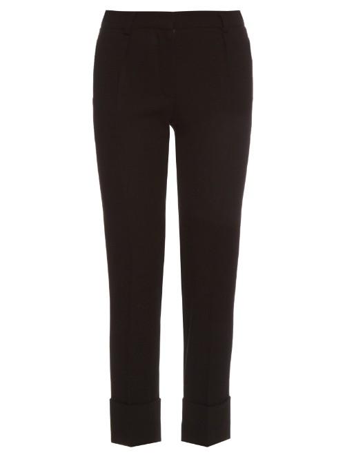 Goat Cooper Slim-leg Wool-crepe Trousers