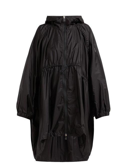 Matchesfashion.com Moncler - Nicosie Dolman Sleeve Gathered Waist Raincoat - Womens - Black