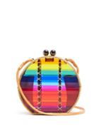 Matchesfashion.com Wai Wai - Jabuticaba Striped Acrylic And Rattan Bag - Womens - Multi