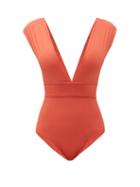 Matchesfashion.com Haight - Roge Waistband Swimsuit - Womens - Orange