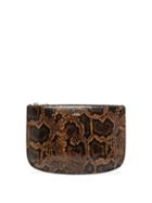 Matchesfashion.com A.p.c. - Sarah Python Effect Leather Pouch - Womens - Python