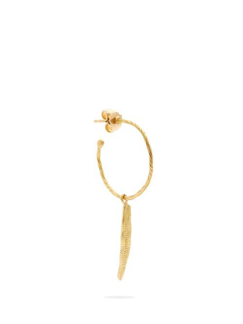 Matchesfashion.com Orit Elhanati - Drawn 18kt Gold Single Earring - Womens - Gold