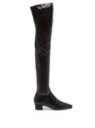 Paris Texas - City Faux-leather Over-the-knee Boots - Womens - Black