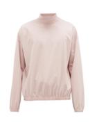 Matchesfashion.com Sasquatchfabrix - Stand-collar Cotton-jersey Sweatshirt - Mens - Light Pink