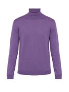 Matchesfashion.com Gucci - Roll Neck Metallic Wool Blend Sweater - Mens - Purple
