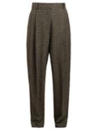 The Row Nica Houndstooth Wool-blend Trousers