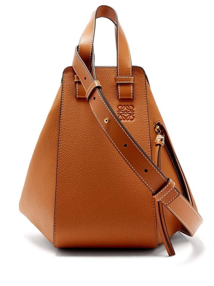 Loewe Hammock Grained Leather Tote Bag