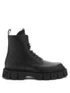 Fendi - Lace-up Leather Boots - Mens - Black