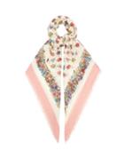 Matchesfashion.com Gucci - Floral-print Wool Scarf - Womens - Pink Multi