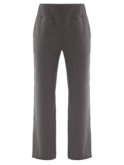 Ladies Lingerie Lunya - Cozy Pima Cotton-blend Jersey Pyjama Trousers - Womens - Dark Grey