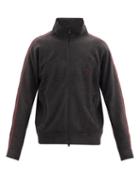 Matchesfashion.com South2 West8 - Logo-embroidered Fleece Track Jacket - Mens - Black