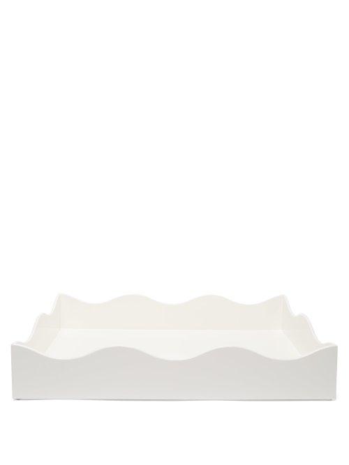 Matchesfashion.com The Lacquer Company - X Rita Konig Belles Rives Large Lacquer Tray - Cream