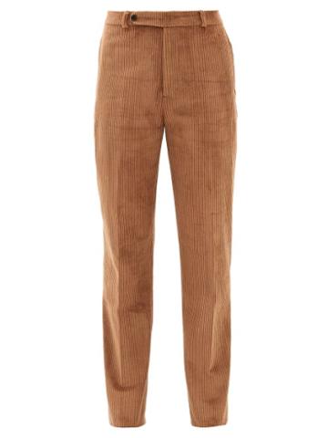 Matchesfashion.com Holiday Boileau - Gabi Cotton Blend Corduroy Trousers - Womens - Camel