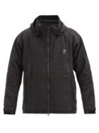 Matchesfashion.com South2 West8 - Weather Effect Hooded Wool-blend Tweed Jacket - Mens - Dark Grey