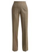 Matchesfashion.com A.p.c. - Farah Prince Of Wales Check Wool Blend Trousers - Womens - Beige Multi