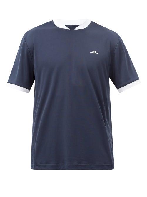 J.lindeberg - Game Panelled-back Jersey T-shirt - Mens - Navy