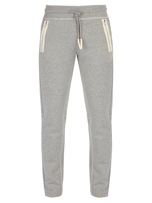 Matchesfashion.com Moncler - Cotton Track Pants - Mens - Grey