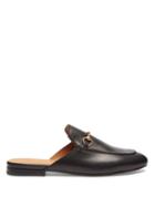 Ladies Shoes Gucci - Princetown Leather Backless Loafers - Womens - Black