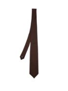 Matchesfashion.com Kilgour - Polka Dot Silk Tie - Mens - Brown