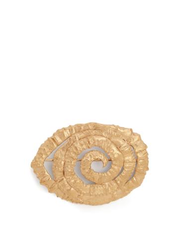 Orit Elhanati Four Gold-plated Spiral Brooch