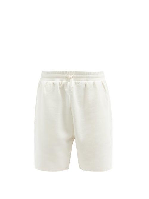 Matchesfashion.com Raey - Oversized Cotton-jersey Sweat Shorts - Mens - White