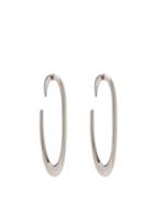 Matchesfashion.com Saint Laurent - Open Hoop Earrings - Womens - Silver
