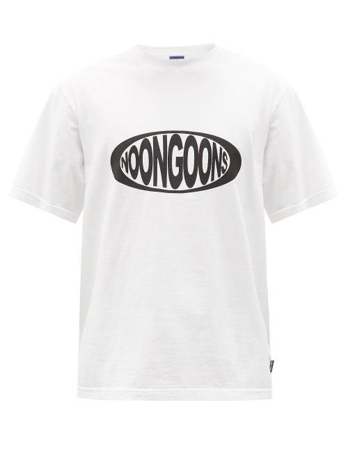 Matchesfashion.com Noon Goons - Verified Logo-print Cotton-jersey T-shirt - Mens - White