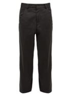 Matchesfashion.com Haider Ackermann - Cotton Twill Straight Leg Trousers - Mens - Grey