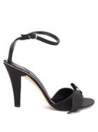 Matchesfashion.com Marc Jacobs - Crystal Bow Grosgrain Sandals - Womens - Black