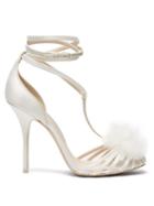 Matchesfashion.com Sophia Webster - Jojo Marabou Pompom Embellished Sandals - Womens - White
